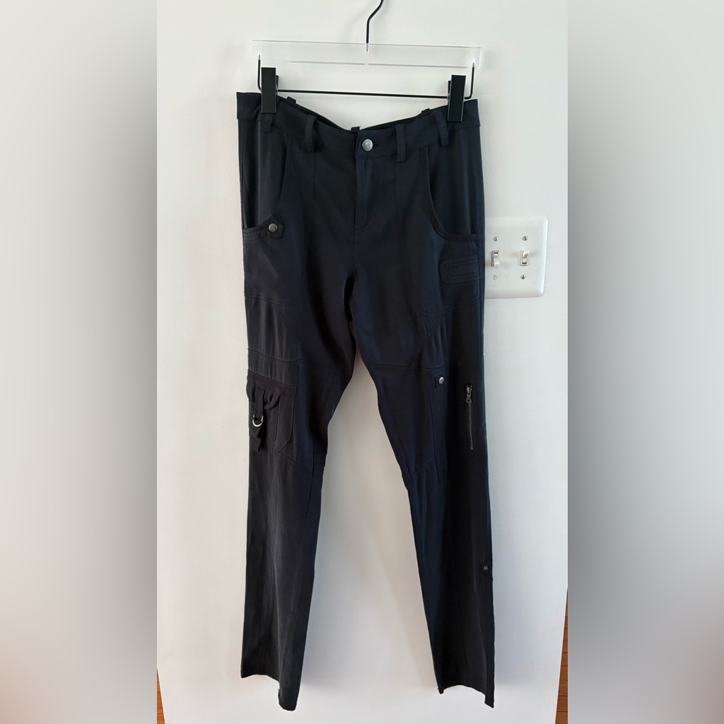 Go By Go Silk Black Cargo Pants